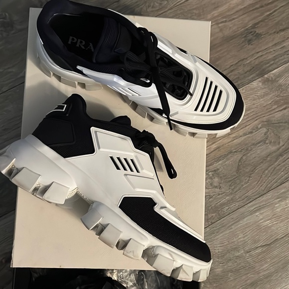 prada cloudbust thunder on feet